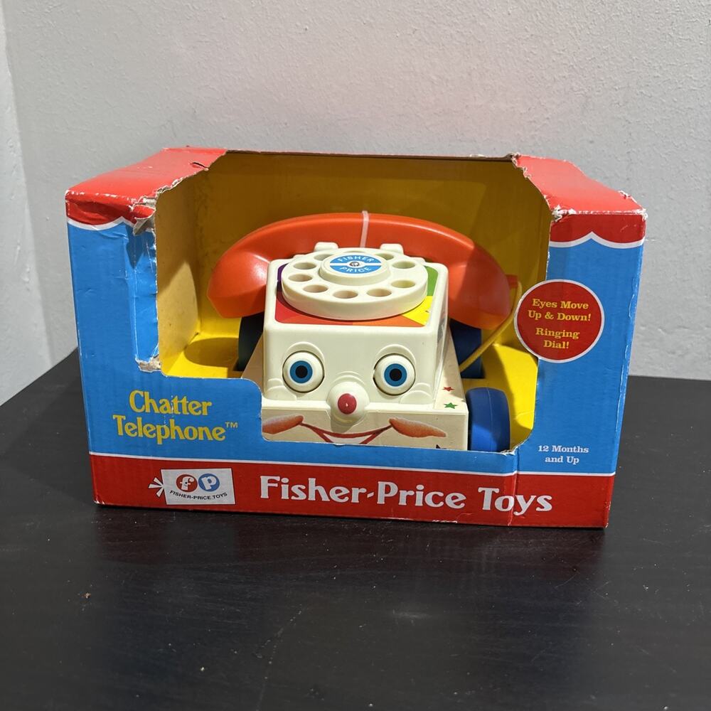 Fisher-Price Chatter Telephone NEW IN BOX Pull Along Toy